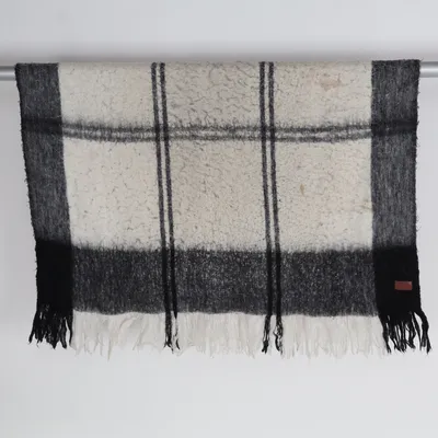 Couverture (Gris, Blanc, Noir) de Svanefors Acrylique, Polyester, Laine