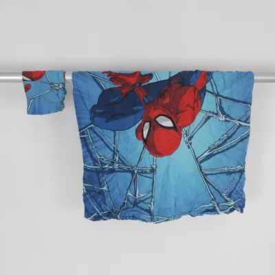 Bäddset (Blå, Röd, Flerfärgad) från Marvel Spiderman Bomull