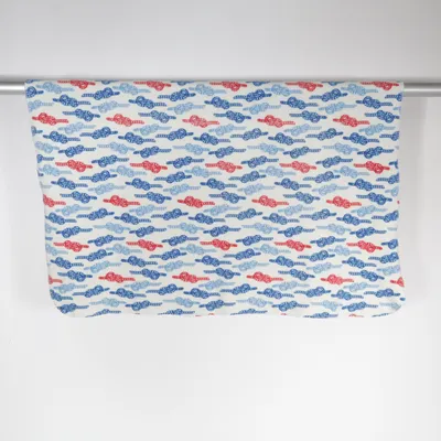 Filt (Vit, Blå, Röd) från Queen Anne Polyester