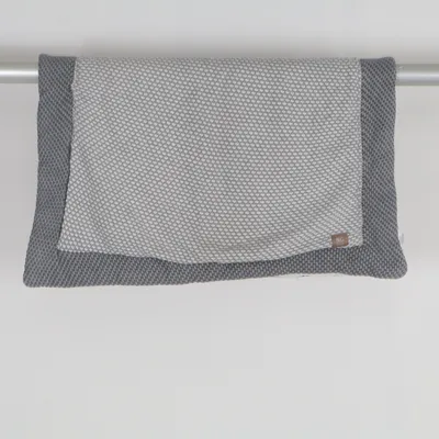 Baby blanket (Gray, White) from NG Baby Cotton, Polyester