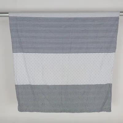 Housse de couette (Blanc, Bleu) de Presence Coton