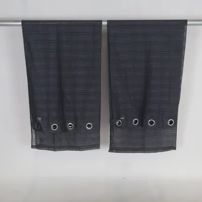 Eyelet curtain (Gray) Polyester
