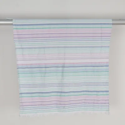 Strandtuch (Blau, Pink, Grün, Weiß) von Hemtex Baumwolle