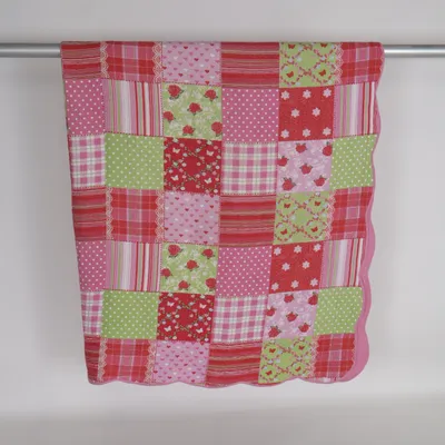Bedspread (Multicolored, Pink, Green) from Bonprix Collection Cotton