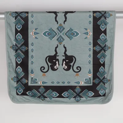 Blanket (Gray, Black, Blue) from Elodie Details Polyester