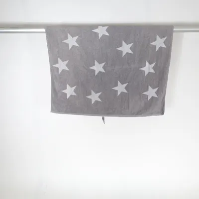 Bath towel (Gray, White) from Nina Royal Cotton