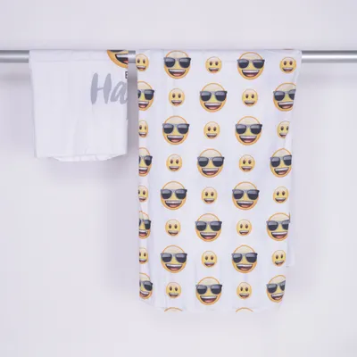 Bäddset (Vit, Flerfärgad) från Emoji Bomull