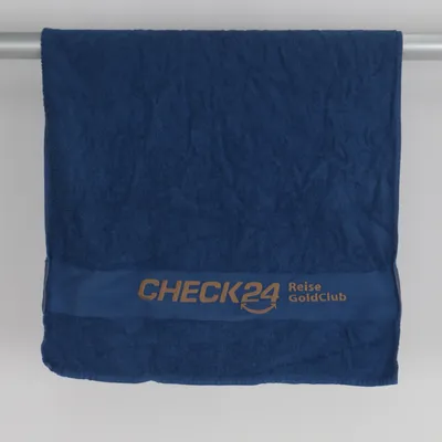 Bath towel (Blue) from Check 24 Cotton