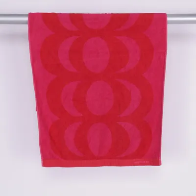 Badehåndklæde (Pink, Rød) fra Marimekko Bomuld