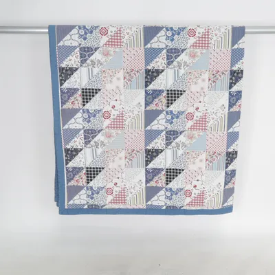 Bedspread (Blue, White, Multicolored)
