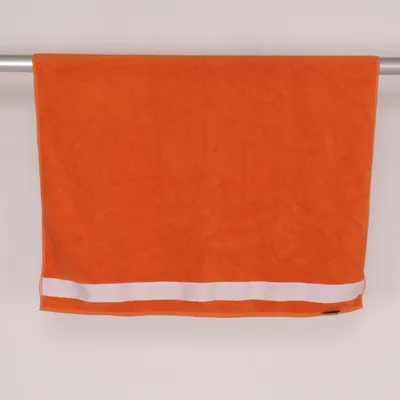 Serviette (Orange, Blanc) de Kariban Coton