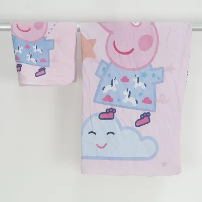 Bed set (Blue, Pink, Multicolored) from Peppa Pig Cotton