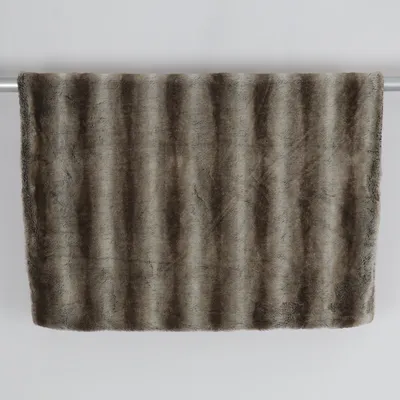 Plaid (Brun, Grå) fra Hemtex Akryl, Polyester