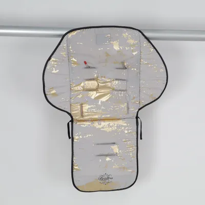Kinderwagenkussen (Grijs, Goud) van Bjällra of Sweden