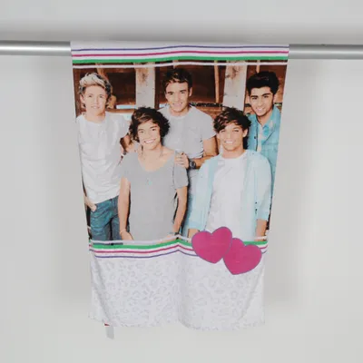 Beach towel (White, Multicolored) from One Direction Cotton