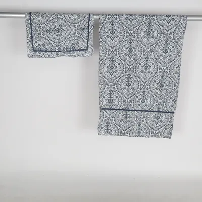 Bäddset (Blå, Vit) från Hemtex Bomull