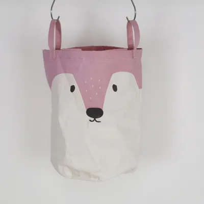 Tvättkorg (Rosa, Vit) från H&M Bomull