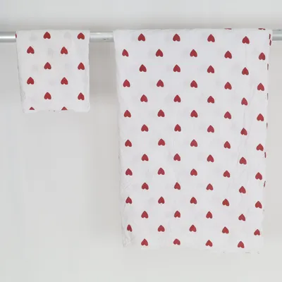 Dekbedset (Wit, Rood) van IKEA Katoen