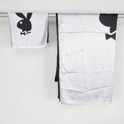 Bed set (Black, White) from Playboy Polyester