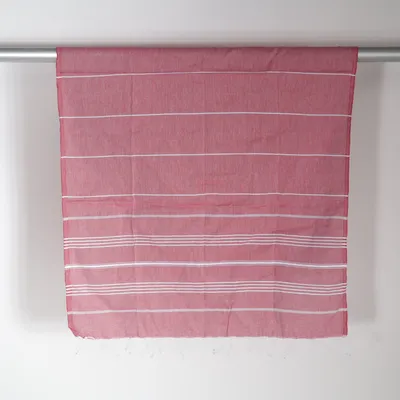 Strandtuch (Rot, Weiß) von Hamam Baumwolle