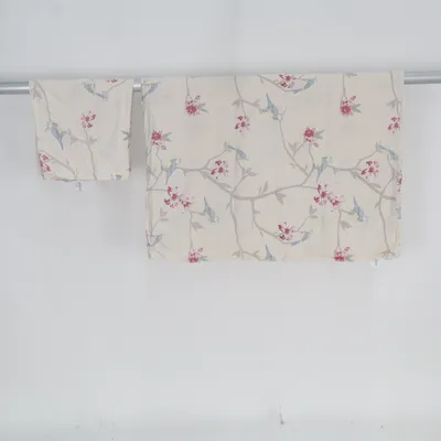 Parure de lit (Beige, Rouge, Bleu) de Novitesse Coton