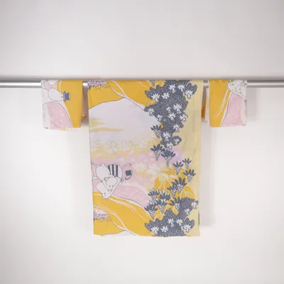 Bed set (Yellow, Pink, White) from Moomin by Arabia Cotton