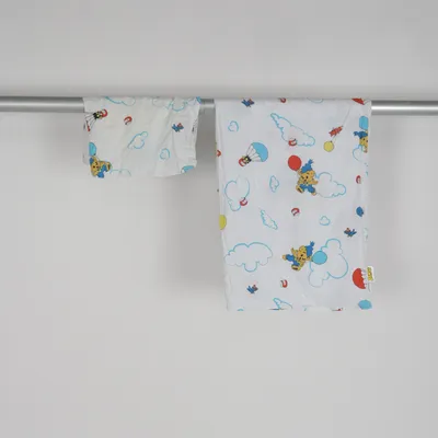Bäddset (Vit, Flerfärgad) från Bamse Bomull