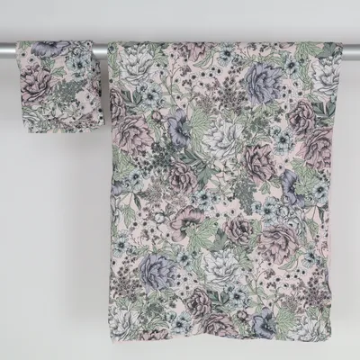 Parure de lit (Rose, Vert, Gris, Blanc)