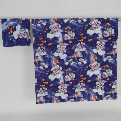 Bed set (Blue, Multicolored) from Diddl Cotton