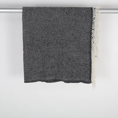 Pläd (Svart, Vit) från Klippan