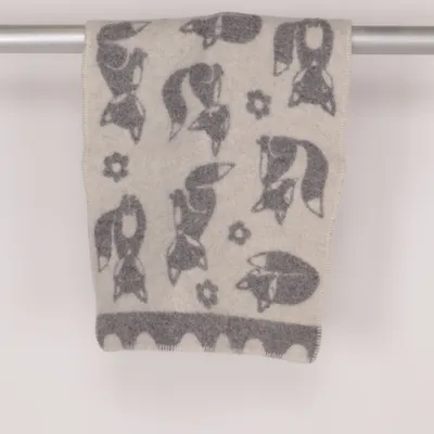 Babyfilt (Grå, Vit) från Klippan Ull