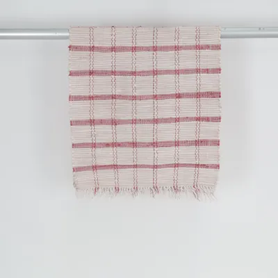 Fladvævet tæppe (Beige, Rød)