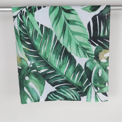 Duschdraperi (Grön, Vit, Svart) Polyester