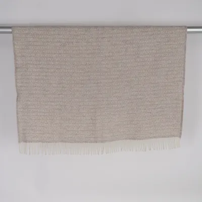 Filt (Beige, Vit) från Klippan Ull