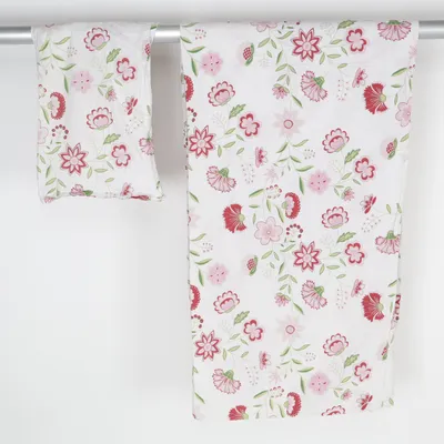 Bed set (White, Pink, Red) from Living by Hemtex Cotton