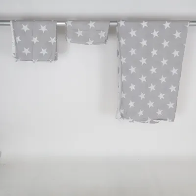 Bed set (Gray, White) from My Home Cotton, Polyester