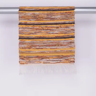 Rag rug (Orange, Yellow, Brown)