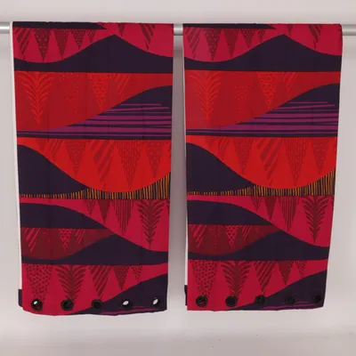 Öljettgardin (Röd, Lila, Flerfärgad) från Marimekko Bomull