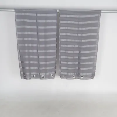 Eyelet curtain (Gray) Polyester