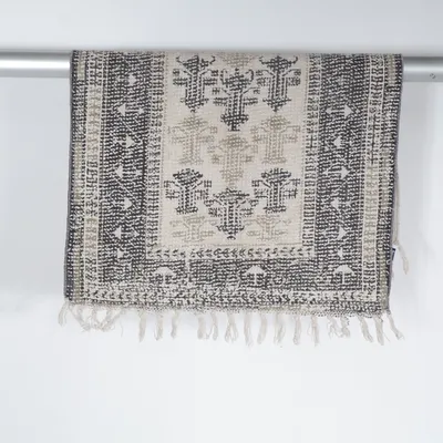 Webteppich (Beige, Schwarz) von HK Living Baumwolle