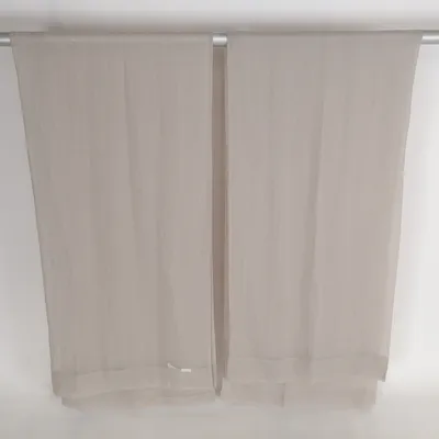 Rod pocket curtain (Beige) from Jysk Polyester