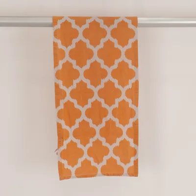 Löpare (Beige, Orange) Bomull, Linne, Polyester