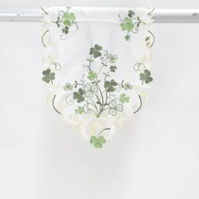 Chemin de table (Blanc, Vert, Jaune)