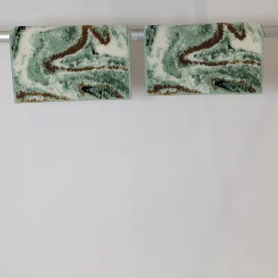 Short pile rug (Green, White, Brown) from Leonique Acrylic