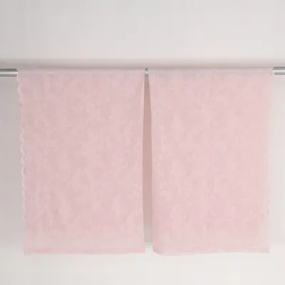 Rod pocket curtain (Pink) from Rusta Polyester