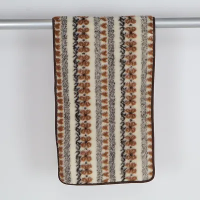 Ryamatta (Brun, Grå, Vit, Flerfärgad) från Bella Casa Polyester, Ull