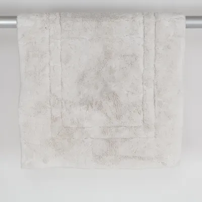 Laagpolig vloerkleed (kortluggad matta • ljusgrå • offwhite • 120x65 • rektangulär • mjuk matta • plysch • fluffy • hallmatta • badrumsmatta • sovrumsmatta • minimalistisk • skandinavisk • cosy home • hotellkänsla)