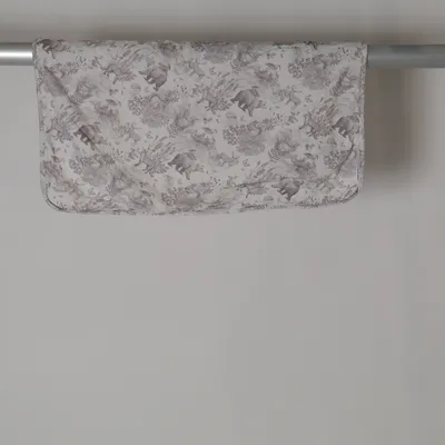 Couverture de bébé (Blanc, Gris) de Jollein Coton, Polyester