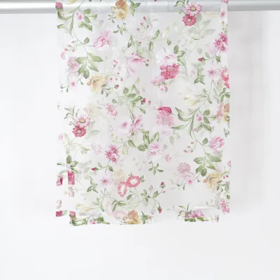 Table runner (White, Pink, Green) from Sander Polyester, Viscose