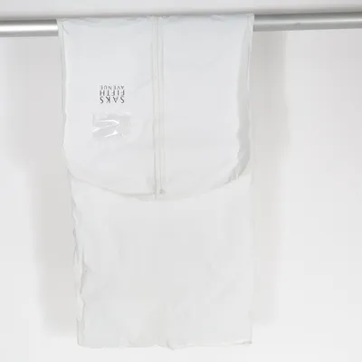 Garment bag (White) from Saks Fifth Avenue